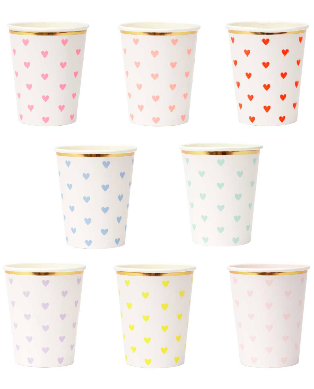 Heart Paper Cups
