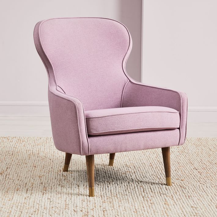 Pink Wing Chair
