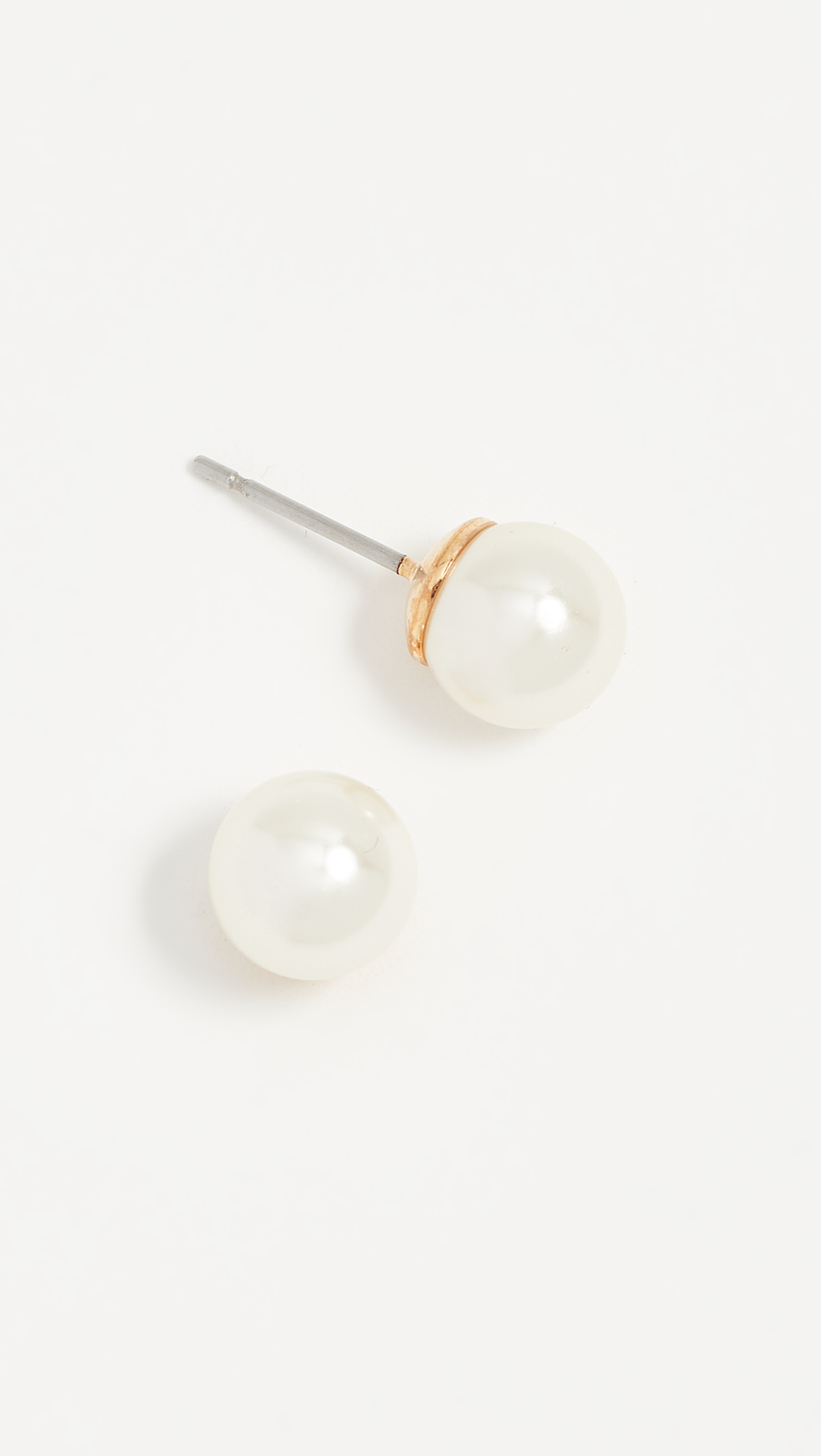 Small Glass Pearl Earrings