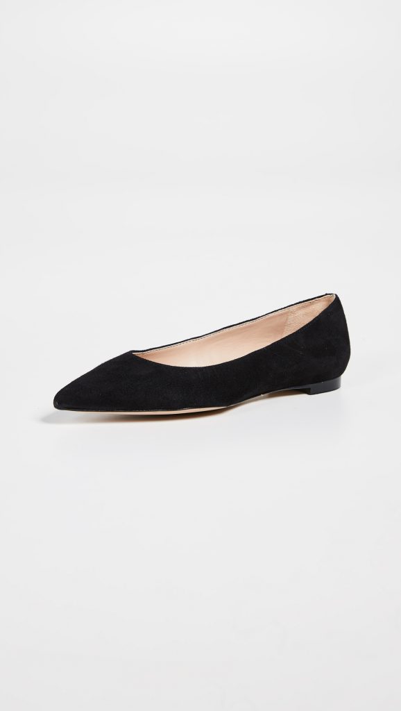 Black Pointed Flats