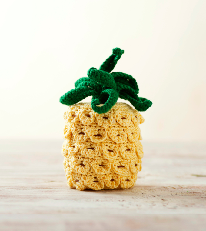 Crochet Pineapple Baby Toy