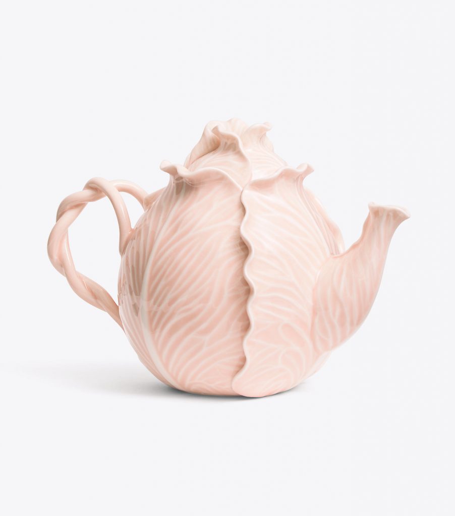 Tory Burch Dodie Thayer Lettuce Ware Pink Teapot