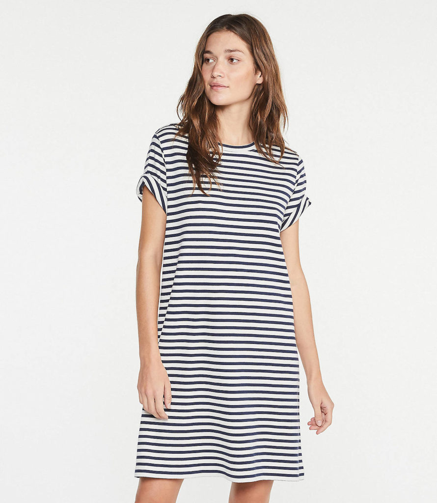 Stripe T-Shirt Dress Cotton
