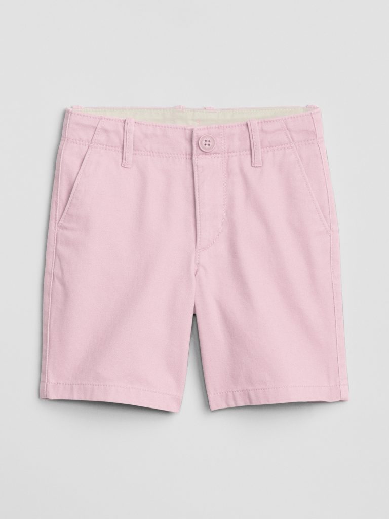 Boys' Pink Khaki Shorts
