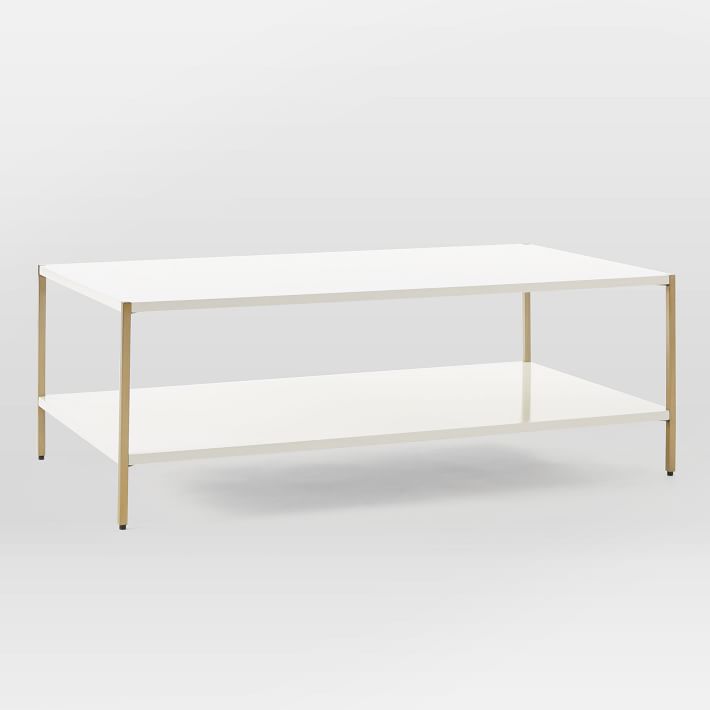 Brass and Lacquer Coffee Table