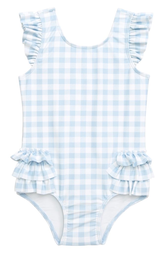 Gingham Ruffle One-Piece Baby Girl Swimsuit
