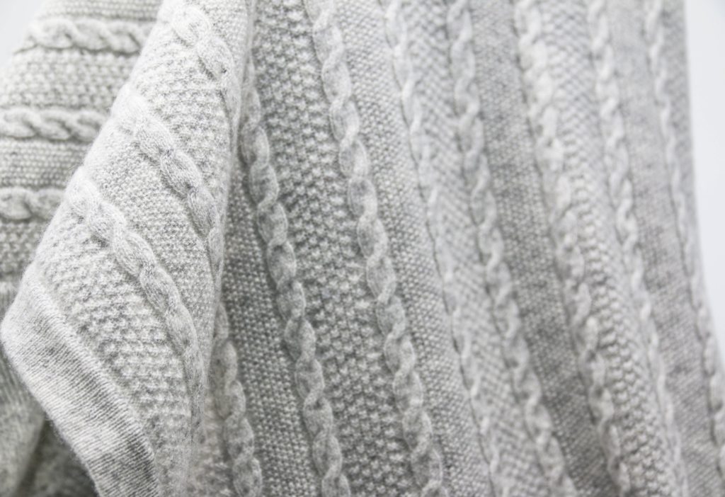 Grey Cashmere Baby Blanket