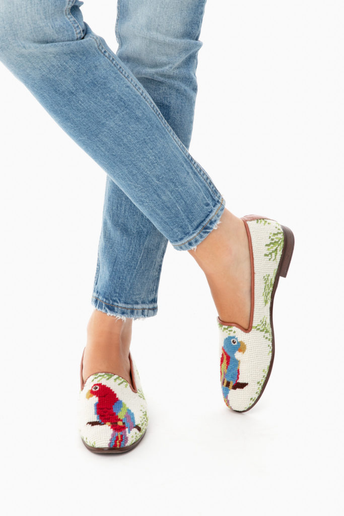 Parrot Needlepoint Loafers