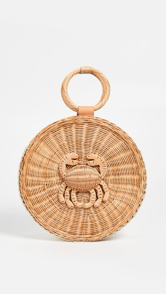 Woven Crab Round Tote