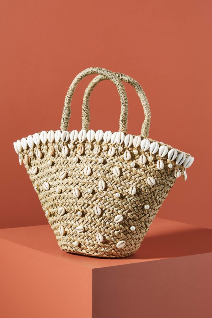 Shell Embellished Tote