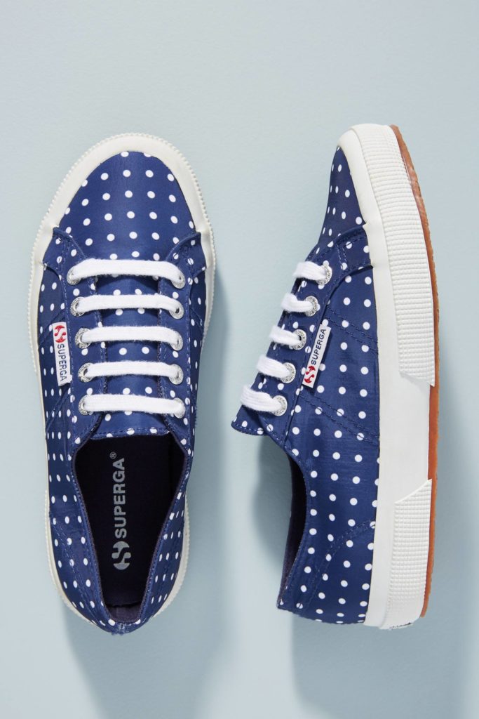 Polka Dot Navy Blue Sneakers