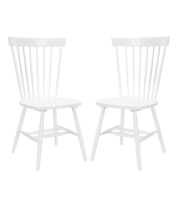 White Spindle Dining Chair