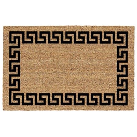 Greek Key Coir Doormat