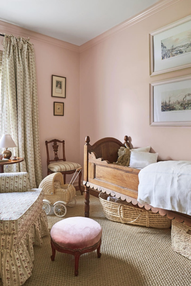 Hanna Seabrook's Louisville Kentucky Home Pink Little Girl's Room Nursery