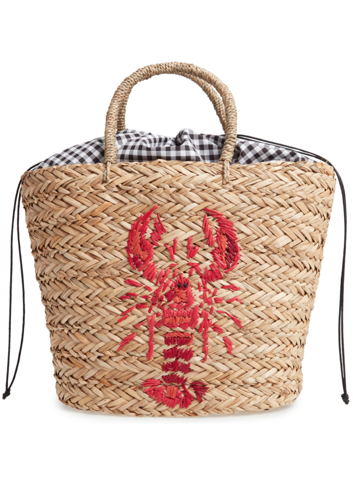 Lobster Woven Tote