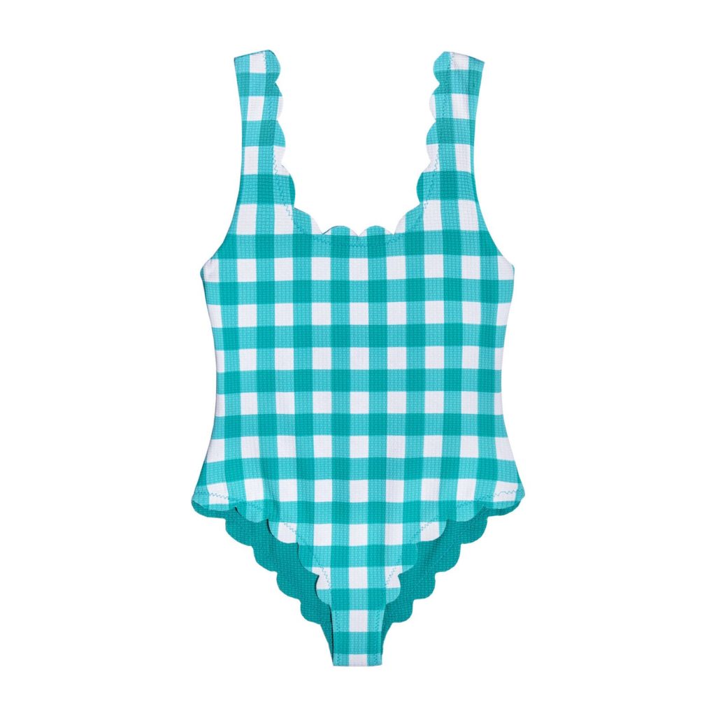 Gingham One Piece Bathing Suit