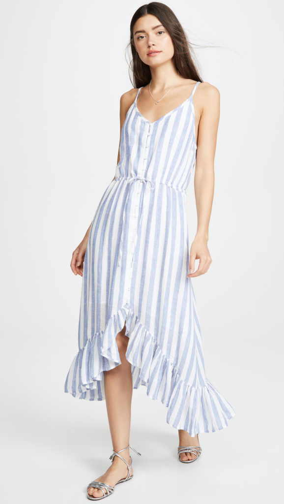 High Low Striped Dress