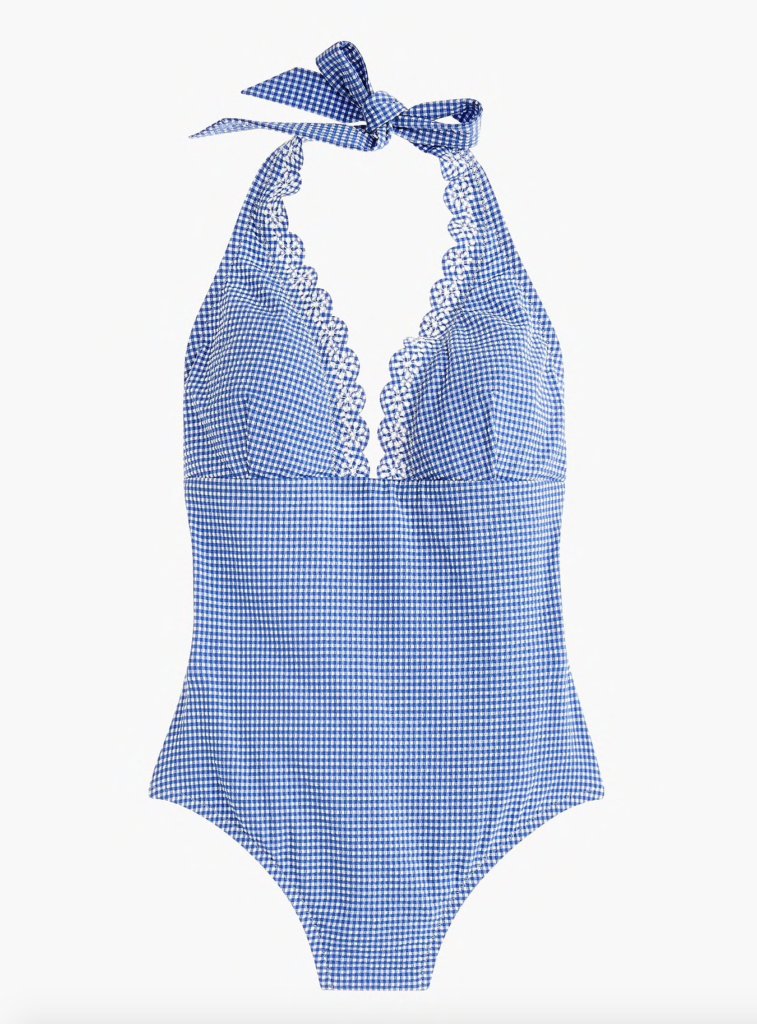 Scalloped One Piece Swimsuit