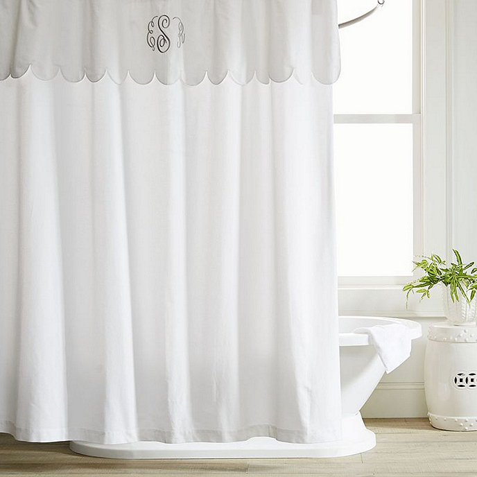 Scalloped Shower Curtain