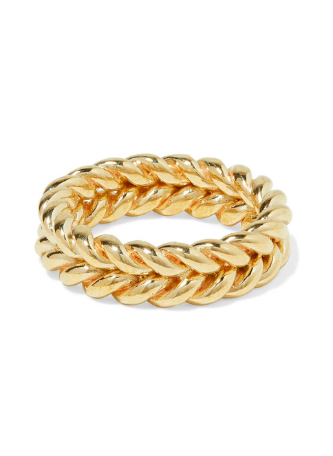 Gold Tone Ring Chain Link