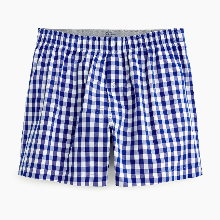 Navy Gingham Boxers
