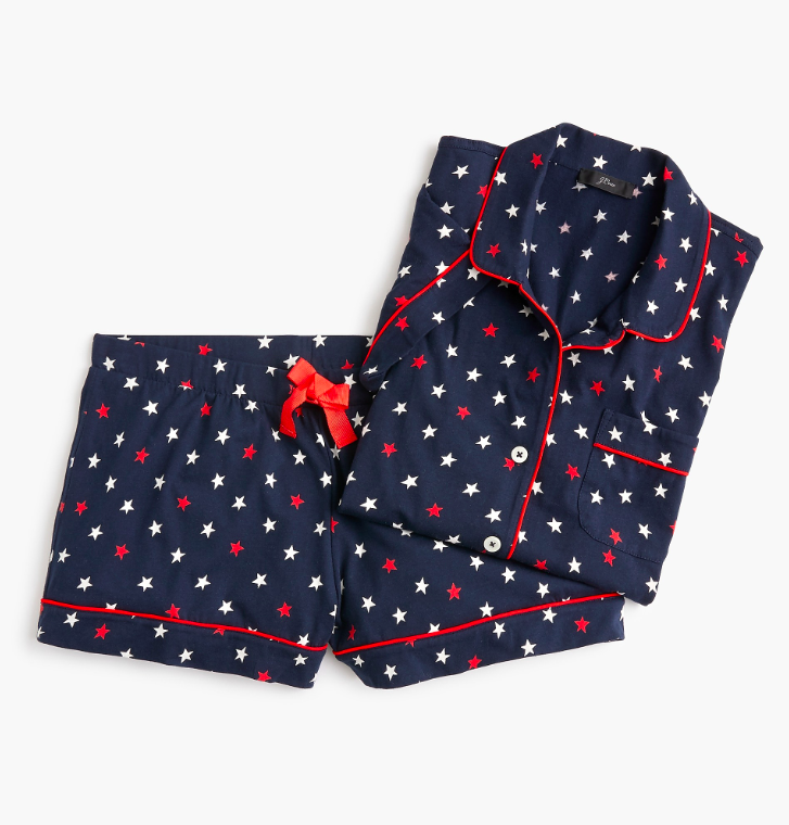 Red White Blue Starry Pajama Set
