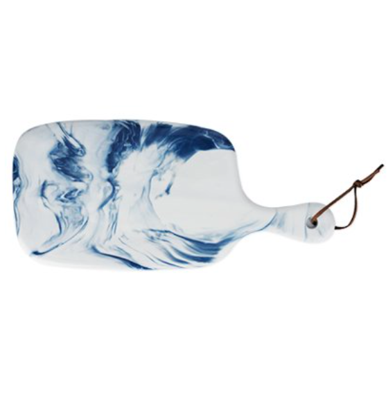 Blue and White Marbled Cheese Board