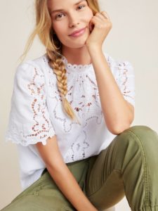 The Daily Hunt: White Eyelet Blouse and More!