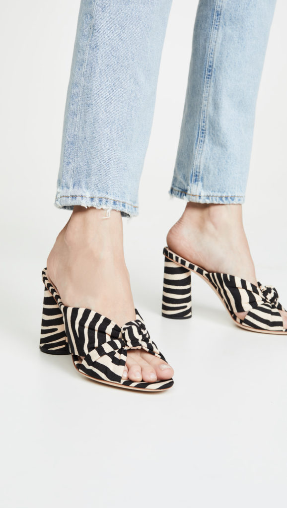 Zebra Patterned Chunky Heels