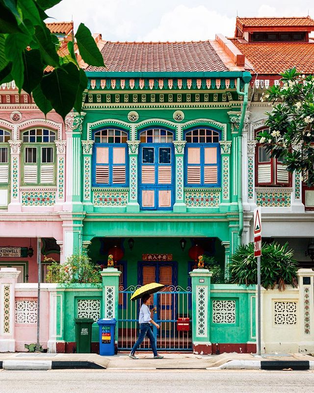 Painted Houses Singapore Southeast Asia