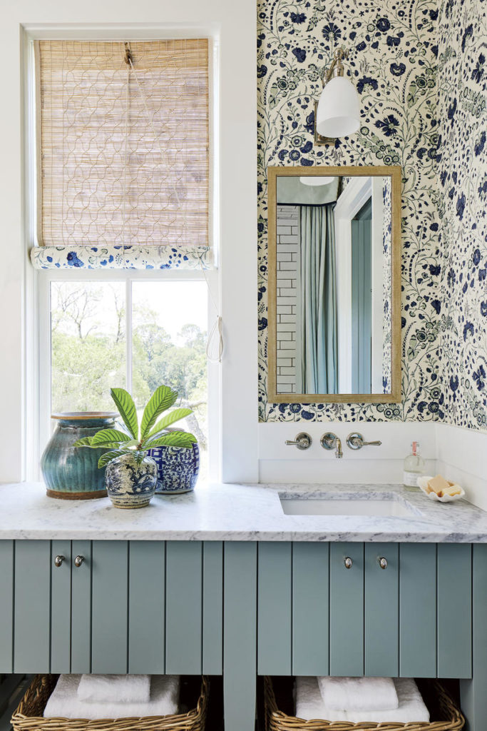 Bathroom Soane Britain Wallpaper Heather Chadduck Interiors Southern Living Idea House 2019