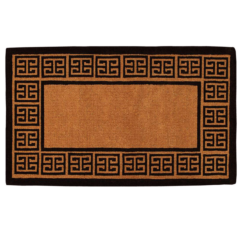 Greek Key Doormat Coir