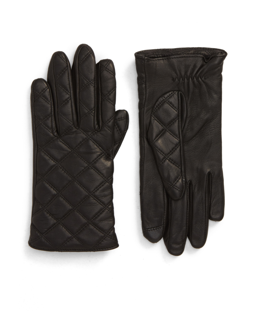 Quilted Leather Tech Gloves