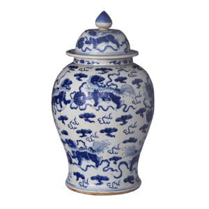 Blue and White Chinese Porcelain Ginger Jar