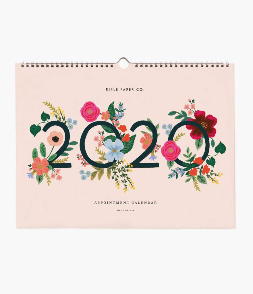2020 Wild Rose Wall Calendar