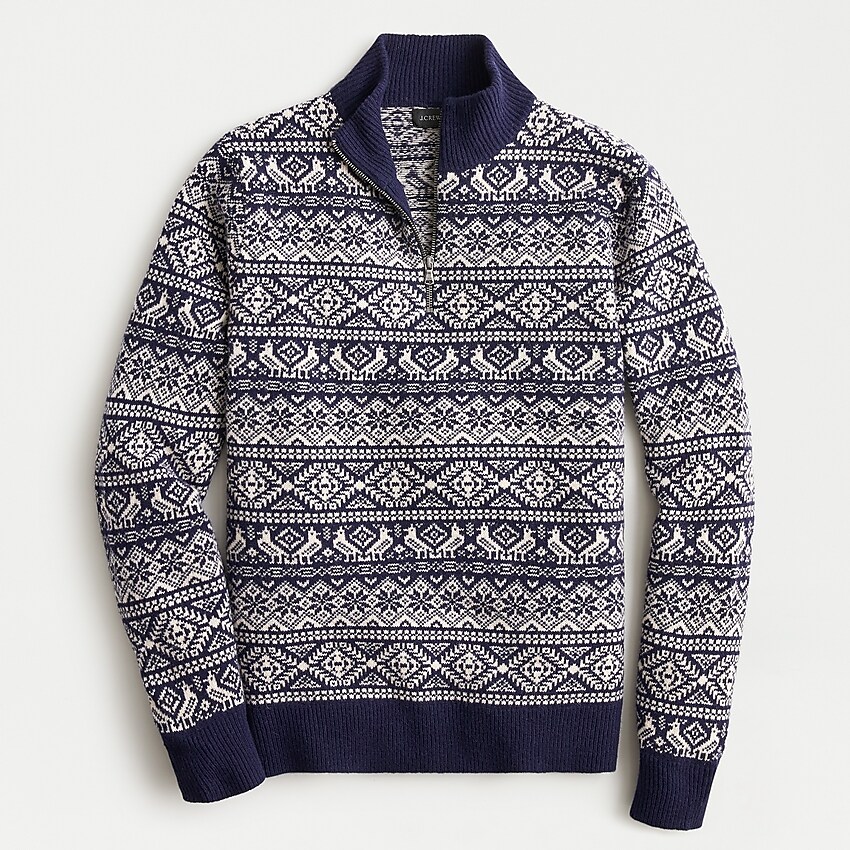 Fair Isle Lambswool Crewneck Sweater