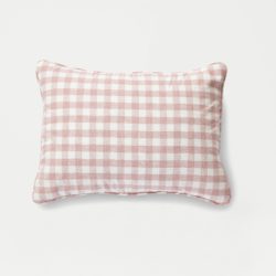 Pink Gingham Pillow
