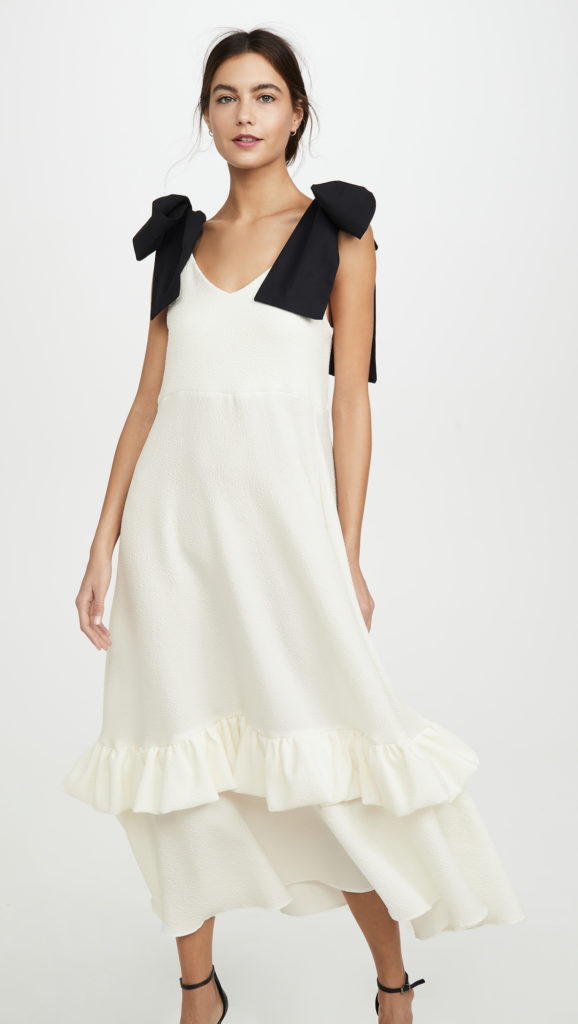 White Ruffle Dress