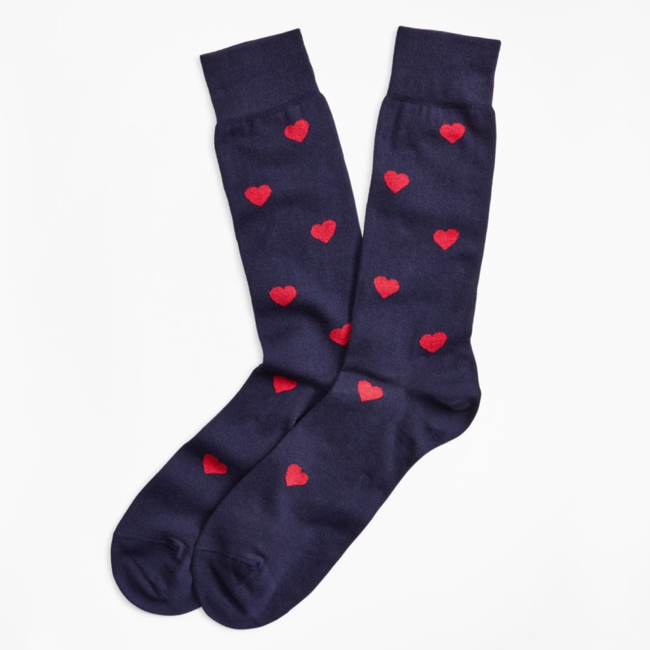 Men's Heart Print Socks