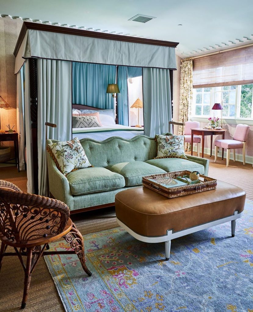 Mayflower Inn and Spa in Washington, Connecticut decorated by Celerie Kemble Interiors