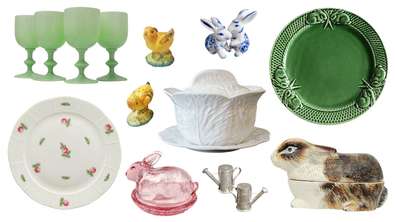 Over 100 Vintage Finds for Your Easter Table