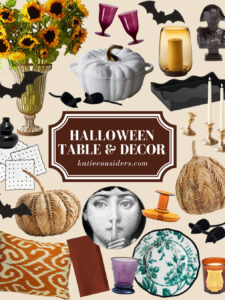 Halloween Decorations and Table Settings