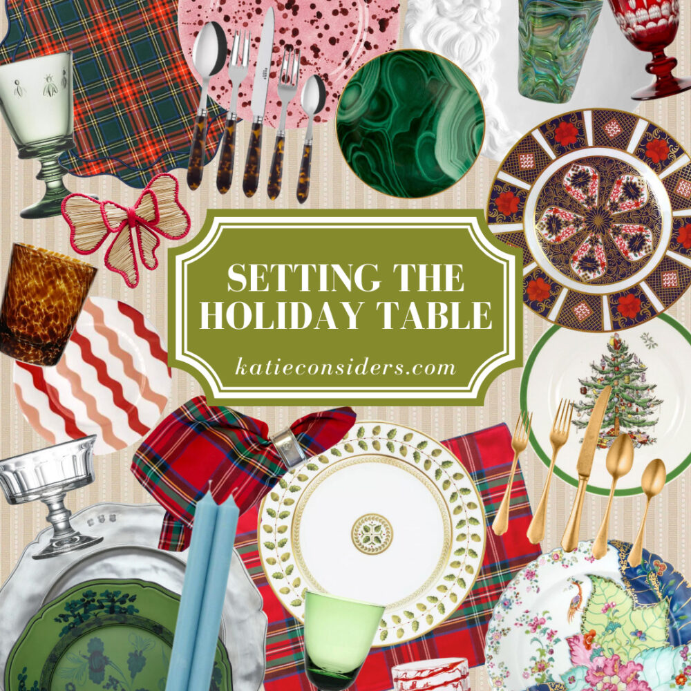 Setting The Christmas Table