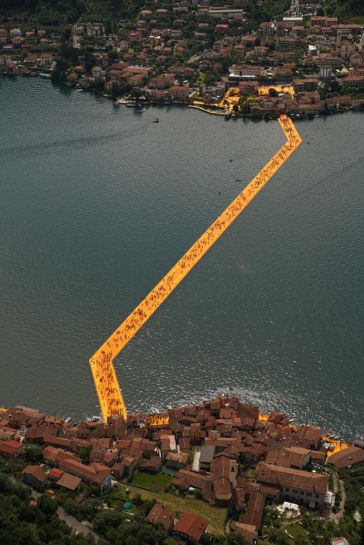 The Floating Piers, Lake Iseo, Italy
