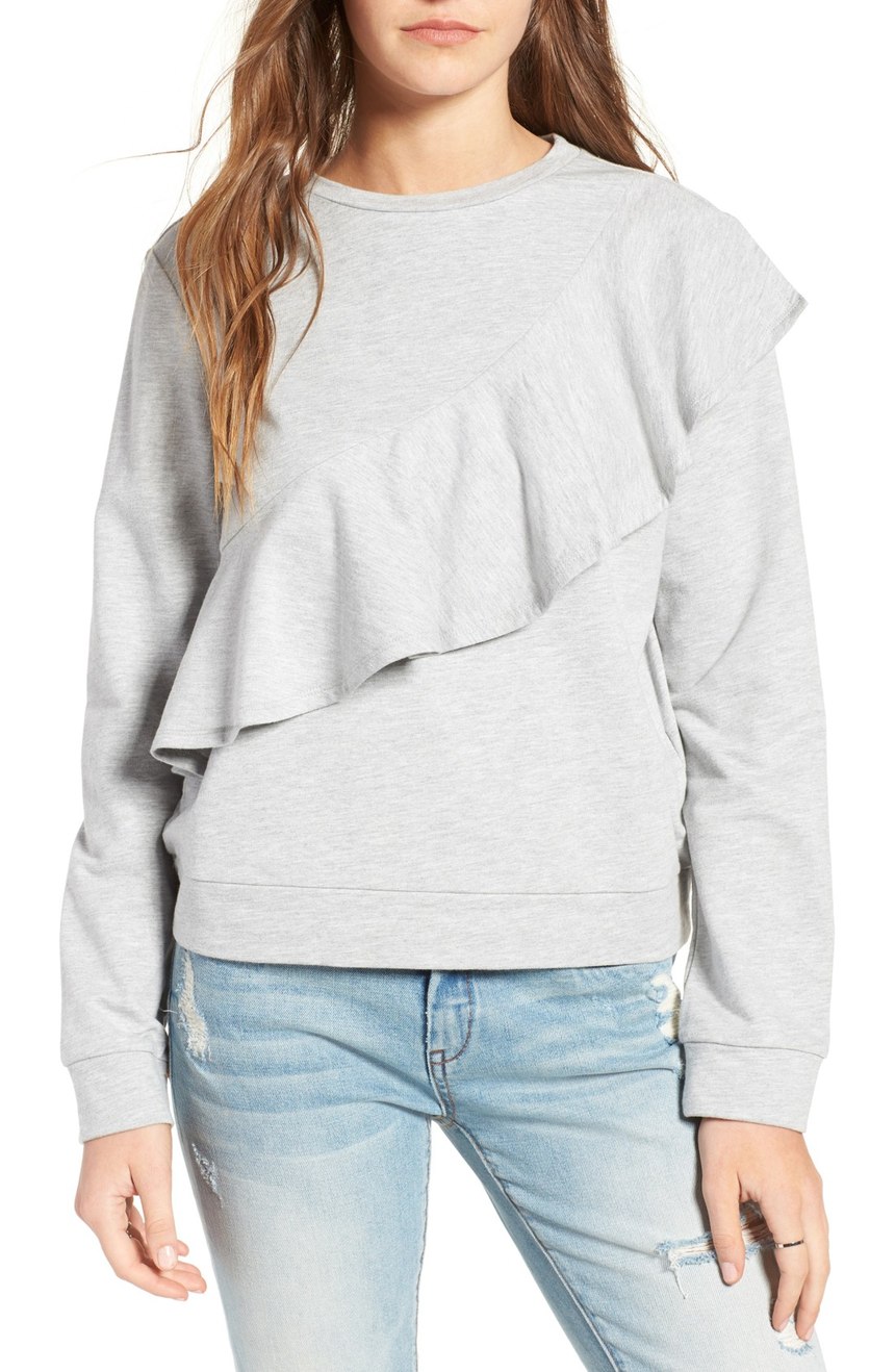 Sweatshirt Ruffles ruffle-front-sweatshirt