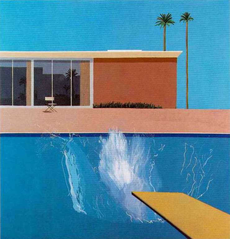 David hockney swimming pool