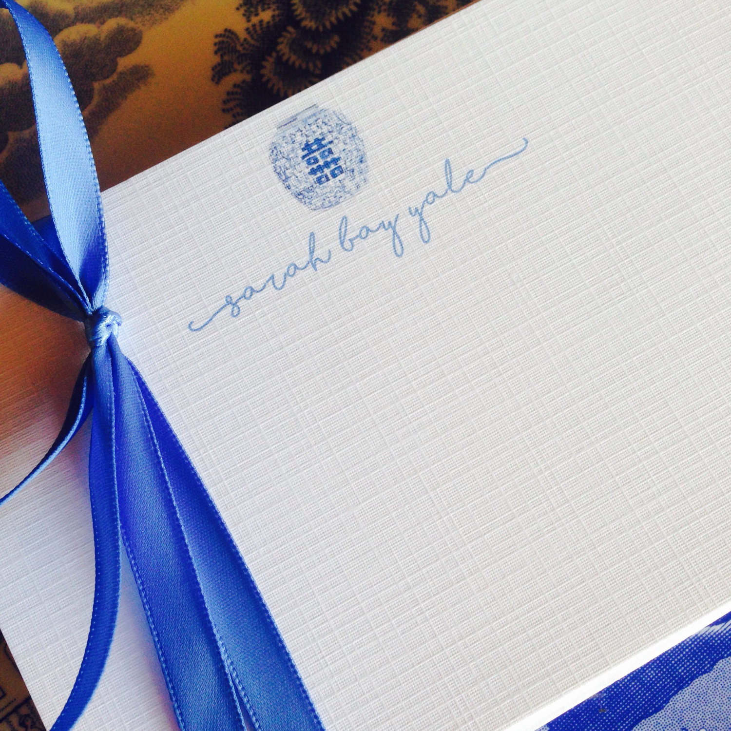 customgingerjarlinenstationerypersonalized