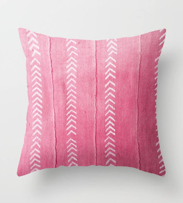 pink-mudcloth-pillow-cover - Katie 