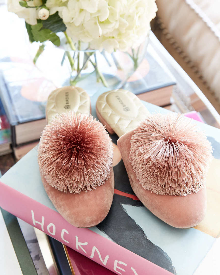 pink-pom-pom-velvet-slippers-mules 