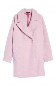 next lilac boucle coat